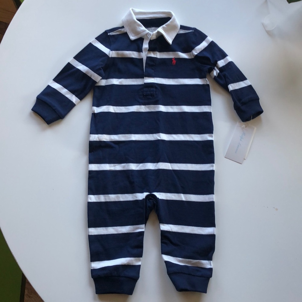 Ralph Lauren striped baby onesie